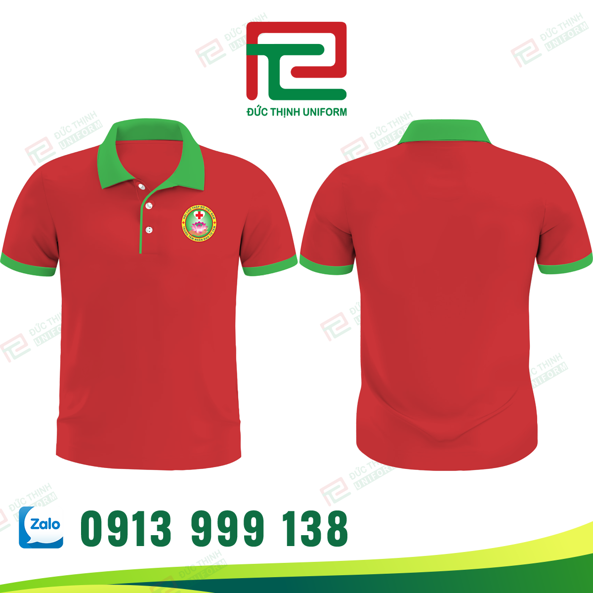 Áo thun đồng phục cổ trụ Nhóm Thiện Nguyện