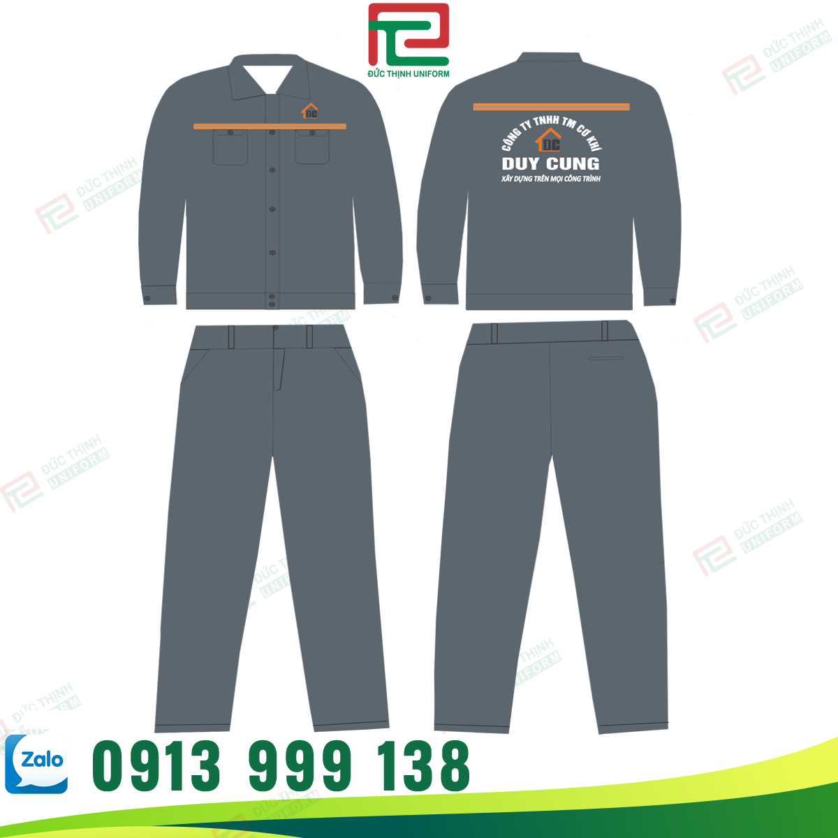 Đồng phục công nhân xây dựng Duy Cung
